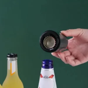 Creative Magnetic Automatic Beer Bottle Opener Kitchen Stainless Steel Press Lid Beer Corkscrew Tools Portable Bar Gadgets - Image 4