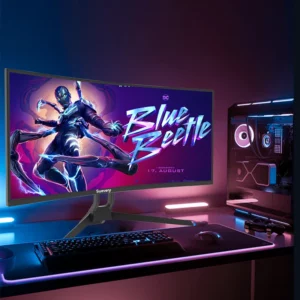 2025 Suevery Monitor 34'' 144Hz Bandfish Screen Curved 1500R Gaming Bezel-less Slim 400HDR Nits 100% SRGB Wide Color Gamut FAsT - Image 3