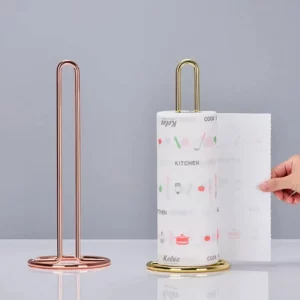 Stainless Steel Kitchen Roll Paper Towel Holder Bathroom Tissue Stand Dining Table Vertical Napkins Rack Kitchen Storage Shelf - Image 3