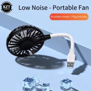 Portable USB Fan Mini Air Cooler Fan Summer Camping Office Table Fan Ventilador USB Cooling Fan For Power Bank Notebook Computer - Image 1