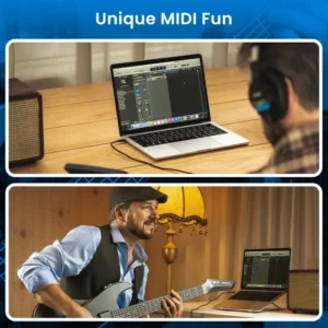 AeroBand Painless Guitar & Guitar Smart Silicone Strings Bluetooth And 8 Sounds USB MIDI Function For Adults Gift - Image 6