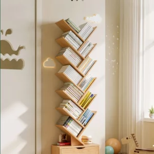 New Living Room Furniture Household Bookshelf To Ground Originality Tree Shape Multi Storey Small Footprint Portability - Image 2