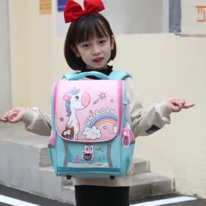 Cute Girls Unicorn Backpacks For Boys 1-3 Grade Cartoon Orthopedic Waterproof Backpack Kindergarten School Bag Mochila Escolar - Image 2