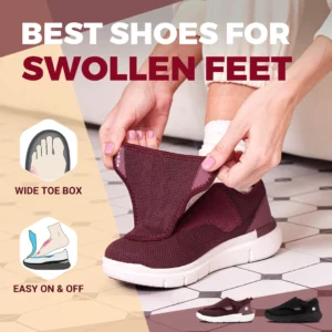 FitVille Extra Wide Women's Diabetic Shoes Adjustable Walking Shoes for Elderly Orthopedics Wide Feet Swollen Foot Pain Relief - Image 2