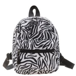 Fashionable Cute Girls Backpack Portable Mini Women Ladies Travel Shoulder Bag Canvas Things for Boy Schoolbag Floral Print - Image 3