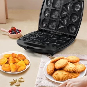 Electric Donut Maker Cooking Kitchen Appliances Bubble Egg Cake Oven Breakfast Machine Waffles Pot Iron Non-stick Coated Sonifer - Image 2