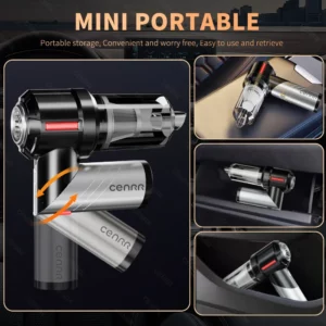 CENRR High Pressure Car Vacuum Cleaner Portable Handheld Mini Vacuum Cleaner Cordless Strong Suction Car Cleaner Home Appliance - Image 5