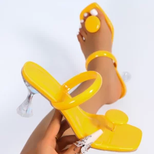 New Women Sandals Narrow Band Ankle Buckle Strap Platform Slippers High Heels Sandals Women Party Shoes Sandalias Mujer Slides - Image 6