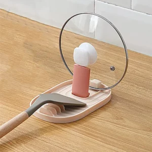 1pcs Polychrome Foldable Nordic Style Pot Holder Lid Shovel Storage Rack Practical Multifunctional Utensils for Kitchen Supplies - Image 5