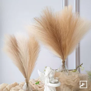 6PCS Artificial Pampas Grass Decor Flowers Fake Plant Reed for DIY Floral Table Arrange Flower Wedding Home Christmas Decoration - Image 4