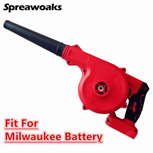 Fit For Milwaukee 18V Battery Electric Air Blower Vacuum Cleaner 2 in 1 Cordless Leaf Blower Dust Computer Collector Power Tools - Image 1