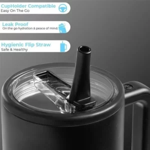 HydroJug Tumbler 32OZ/40OZ Traveler Straw Lid Stainless Steel Vacuum Insulated Car Mug Double Wall Thermal Iced Travel - Image 6
