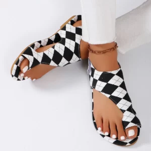 Women Sandals 2024 New Summer Flats Clip Toe Sandals Beach Designer Sandals Sling Back Fashion Casual Shoes for Women Flip Flops - Image 6
