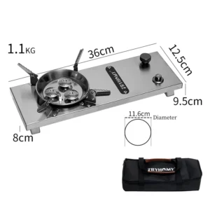 Camping Gas Stove Igt 0.5 Unit Stove 7200W High Power IGT Gas Burner Folding Brazier Grill Stainless Steel Burner Stove Kitchen - Image 6