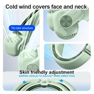 Xiaomi Portable Neck Mounted Fan 8000mAh USB Charging Adjustable Bladeless Turbine Neckband Fan Without Blades Suitable Outdoor - Image 6