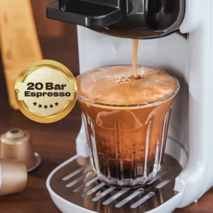 HiBREW 5 in 1 Multiple Capsule Coffee Machine Hot/Cold DG Cappuccino Nes Small Capsule ESE Pod Ground Coffee Cafeteria 20Bar H2B - Image 3