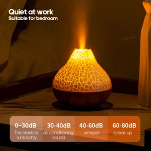 300ml Volcano Air Humidifier Desktop Electric USB Humidificadore Water Mist Diffuser Purifier Air Freshener With 7 Colors Night - Image 3