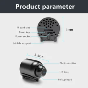 X5 Mini Camera WiFi IP Wireless Video Recorder Security Protection Smart Home Monitoring Camera For Infants And Pets Small Cam - Image 3