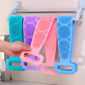 Double Sided Silicone Bath Towel Body Cleansing Back Rubbing Strips Massage Exfoliating Sponge Deep Clean Shower Accessories - Image 6