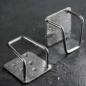 1PC Kitchen Stainless Steel Sink Sponges Holder Self Adhesive Drain Drying Rack Kitchen Wall Hooks Accessories Storage Organizer - Image 2