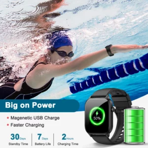 IUTECH Y7 Smart Watch For Men Women 2024 Bluetooth Call Smartwatch Sports Waterproof Health Monitoring Electronic Wrist Watches - Image 6