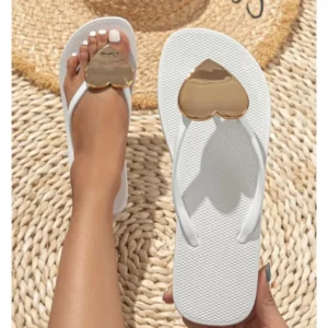 House Slipper Women Heart Love Cloud Sandals Summer Flip Flops Beach Slides Casual Home Shoes Platform Bathroom Flat Female - Image 2