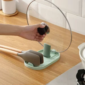 1pcs Polychrome Foldable Nordic Style Pot Holder Lid Shovel Storage Rack Practical Multifunctional Utensils for Kitchen Supplies - Image 6