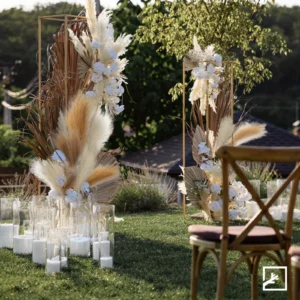 6PCS Artificial Pampas Grass Decor Flowers Fake Plant Reed for DIY Floral Table Arrange Flower Wedding Home Christmas Decoration - Image 5