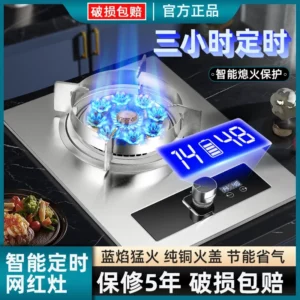 Single Stove Household Liquefied Gas Stove Desktop Embedded Natural Gas Flameout Protection Energy-saving Fire Cooktop - Image 5