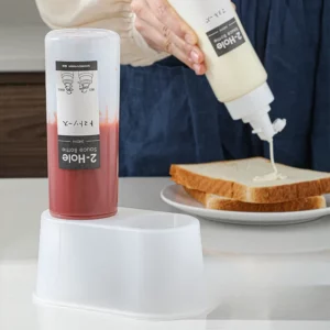 SHIMOYAMA 340ml Sauce Bottle Condiment Squeeze Bottles for Ketchup Mustard Hot Sauces Honey Dispenser Gravy Cruet Kitchen Gadget - Image 4