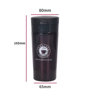 380ML Thermal Mug Double Wall 304 Stainless Steel Coffee Cup Vacuum Flask Thermos Water Bottle Tea Coffee Leak-proof Thermos Mug - Image 4