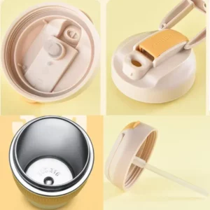 Cup Thermal Mug with Straw Isotherm Flask Tumbler Thermo for Water Bottle Stainles Steel Coffee Beer Cooler Waterproof Drinkware - Image 5