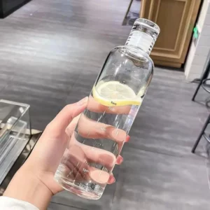 Simple Water Bottle With Time Scale For Tour Outdoor Sports And Travel Leak Proof Seal School Water Bottles for Girls Milk Juice - Image 5