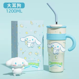 Sanrio Hello Kitty 700/1200ml Stanley Cup Large Capacity Cute Straw Insulated Cup My Melody Cartoon Child Stainless Cup Gift - Image 3