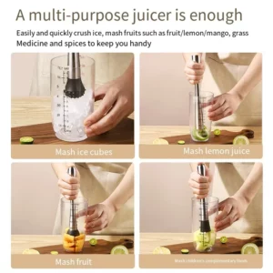 Stainless Steel Crushed Ice Hammer Multifunctional Popsicle Sticks Cocktail Swizzle Stick Fruit Lemon Muddle Pestle Bar Tools - Image 3