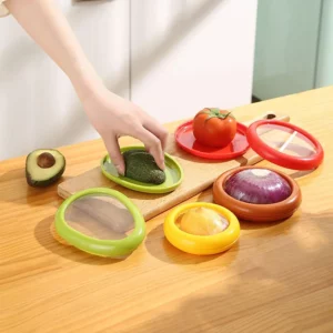 Fruit Vegetable Airtight Fresh Storage Box Lemon Tomato Avocado Preservation Seal Cover Transparent Reusable Kitchen Tools - Image 2