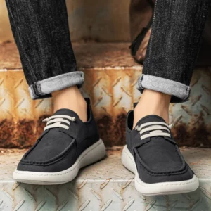 Fashion Leisure Walking Climbing Men's Footwear Men Leather Camping Sneakers Outdoor Hiking Shoes Man Lace-Up Casual Shoes - Image 6