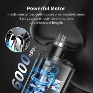 Xiaomi MIJIA Portable Electric Nose Hair Trimmer Mini Pocket Nose Ears Hair Eyebrow Trimmer Men's Rechargeable Painless Clipper - Image 5