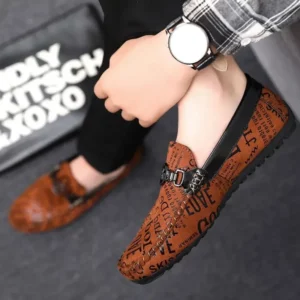 Loafers New In Male Casual Shoe Fashion 2024 Designer Luxury Sale Elegant Promotion Men's Leather Shoes Footwear Offer Summer Pu - Image 5