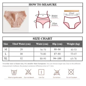 Women's Seamless Cotton Underwear Sexy Low Waist Lace Ruffle Briefs Solid Color Stretch Underpants Breathable Intimates Lingerie - Image 6