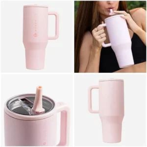 HydroJug Tumbler 32OZ/40OZ Traveler Straw Lid Stainless Steel Vacuum Insulated Car Mug Double Wall Thermal Iced Travel - Image 5