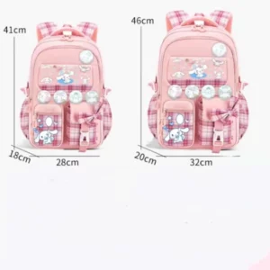 Sanrio Cinnamoroll Cute Fashion Printing Escuela Student Campus Backpack Mochilas Aestethic Bag Kawaii Large Capacity - Image 6