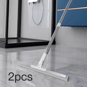 Aluminum Alloy Sweeping Mopping Dual-Purpose Magic Broom With Long Rod Variable Length Floor Glass Wiper Lazy Scraper Bathroom - Image 5