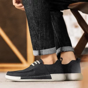Fashion Leisure Walking Climbing Men's Footwear Men Leather Camping Sneakers Outdoor Hiking Shoes Man Lace-Up Casual Shoes - Image 4