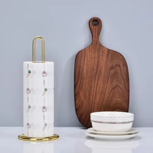 Stainless Steel Kitchen Roll Paper Towel Holder Bathroom Tissue Stand Dining Table Vertical Napkins Rack Kitchen Storage Shelf - Image 4