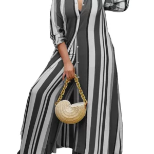 2023 Autumn Spring African Women Long Sleeve V-neck Polyester 2 Piece Top Long Pant Matching Sets XL-5XL African Clothes Women - Image 4