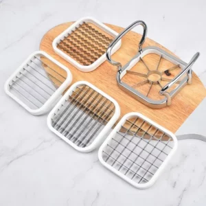 Multifunctional Creative 5 In 1 For Vegetable Fruit Food Cutter Cubes Apple Potato Grater French Fry Slicer Kitchen Accessories - Image 2