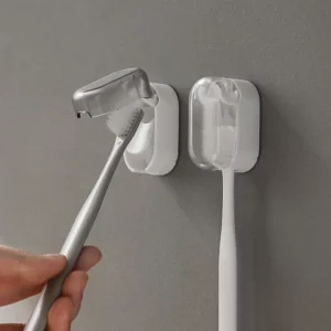 Toothbrush Holder Dust-free Innovative Essential For Home Dustproof Toothbrush Holder Stylish Design Feature Wall-mounted - Image 2