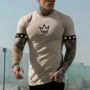 Vintage Men's T-Shirt 3D Printed King Print Short Sleeve T-Shirt Oversized Shirt Top T-Shirt Men's Clothing Punk Street Wear - Image 1