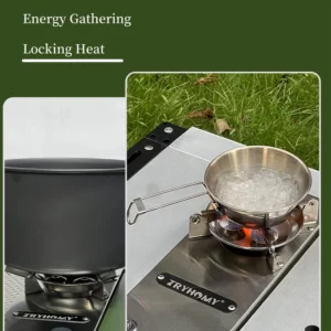 Camping Gas Stove Igt 0.5 Unit Stove 7200W High Power IGT Gas Burner Folding Brazier Grill Stainless Steel Burner Stove Kitchen - Image 4